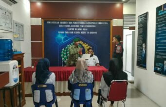 Berikan Arahan Keamanan, Babinsa Kuta Ateuh Kunjungi Rutan Kelas IIB Sabang