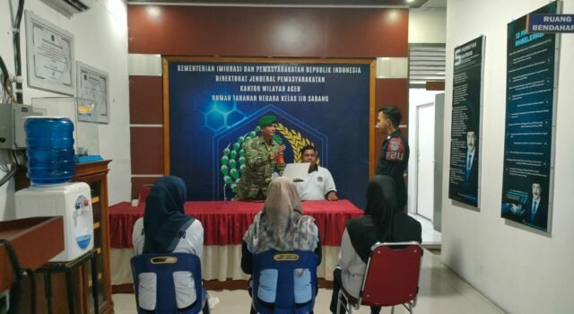 Berikan Arahan Keamanan, Babinsa Kuta Ateuh Kunjungi Rutan Kelas IIB Sabang