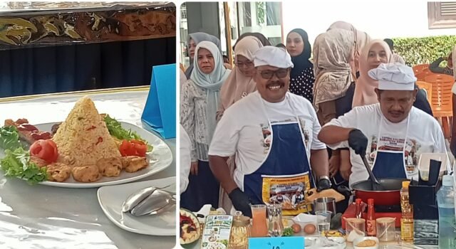 Lomba Nasi Goreng Ayah Bireuen Sigap, “Chef Sekretariat DPRK Hidang Nasi Goreng Paripurna Berawan”