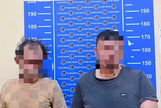 Satresnarkoba Polres Sabang Amankan Dua Terduga Penyalahgunaan Narkotika, Sabu Disita